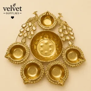 Peacock Urili(5 Diya) - 1 PC