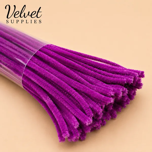 Pipe Cleaner Regular Colour (100 Pcs/Pack) – Purple