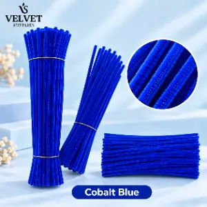 Premium Pipe Cleaners 8'MM Approx - Cobalt Blue