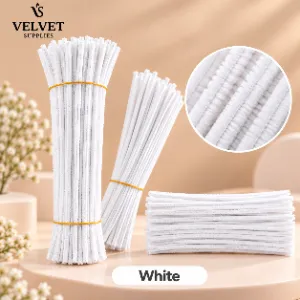 Premium Pipe Cleaners 8'MM Approx - White