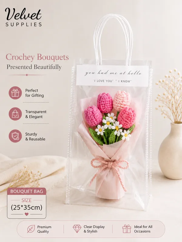 PVC Bouquet Bag (25*35cm)