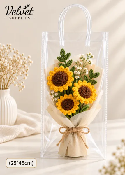 PVC Bouquet Bag (25*45cm)