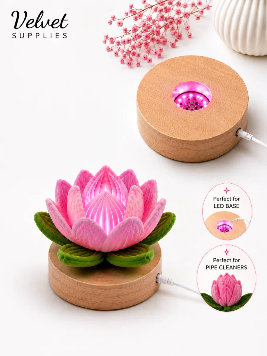 Round LED Lamp – Pink (4 Inch)
