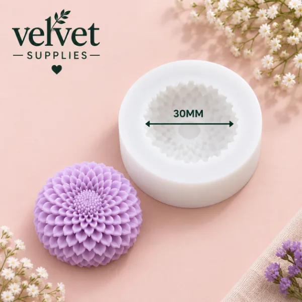 Small Dahlia Flower Candle Mould