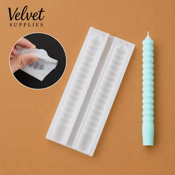 Geometric Spiral Long Pole Candle Mould