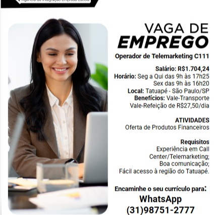Logo da vaga Estágio Comercial E Vendas