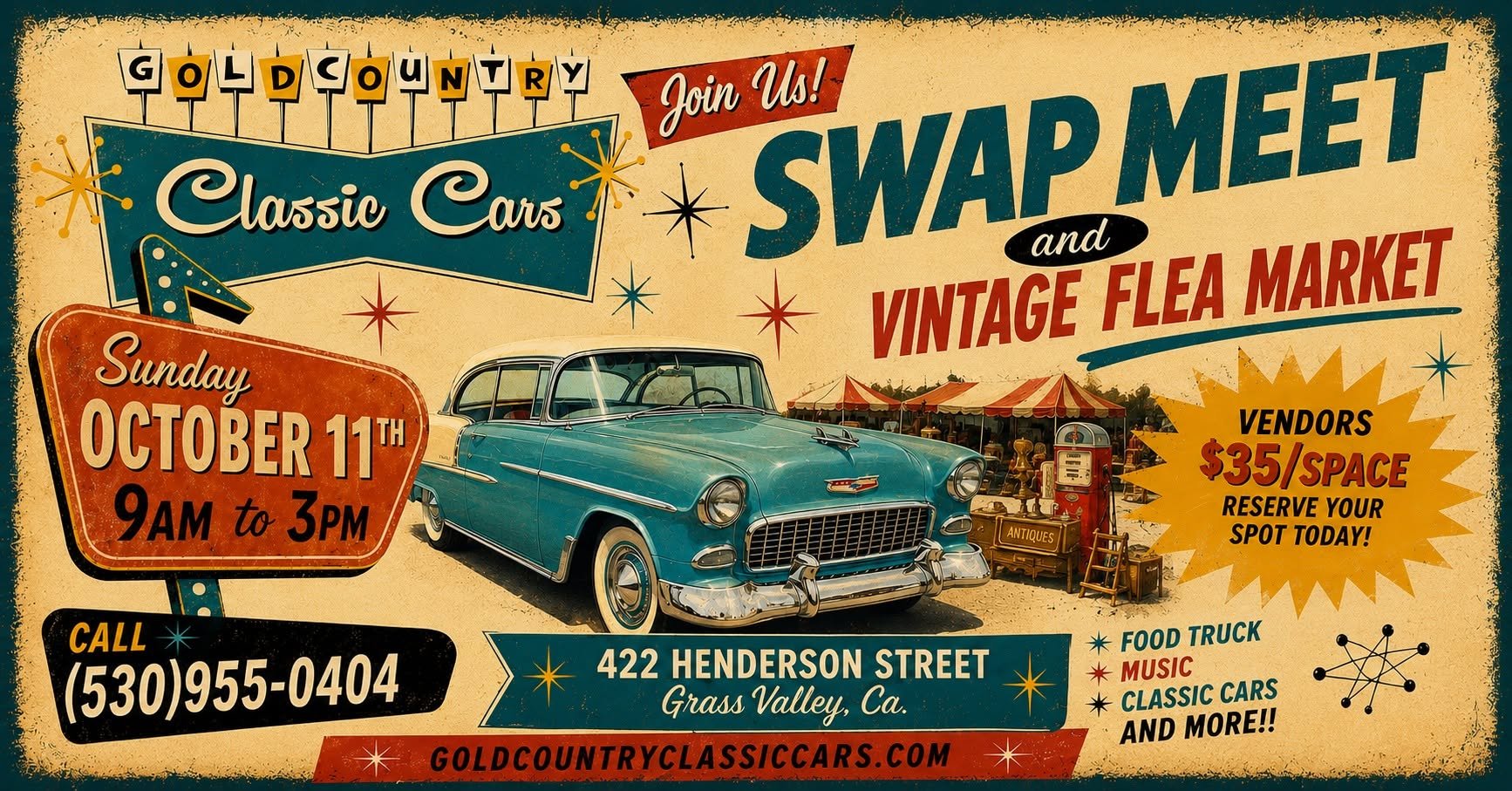 Gold Country Classic Cars: Swap Meet & Vintage Flea Market