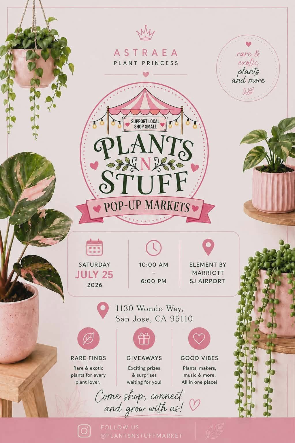Plants N Stuff Pop-Up Markets
