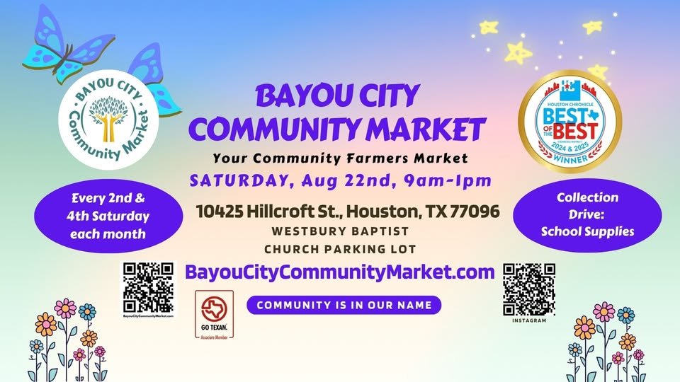 Bayou City Community Market - Your Community Farmers and Artisan Market