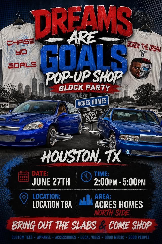 Dreams Are Goals Pop-Up Shop & Block Party