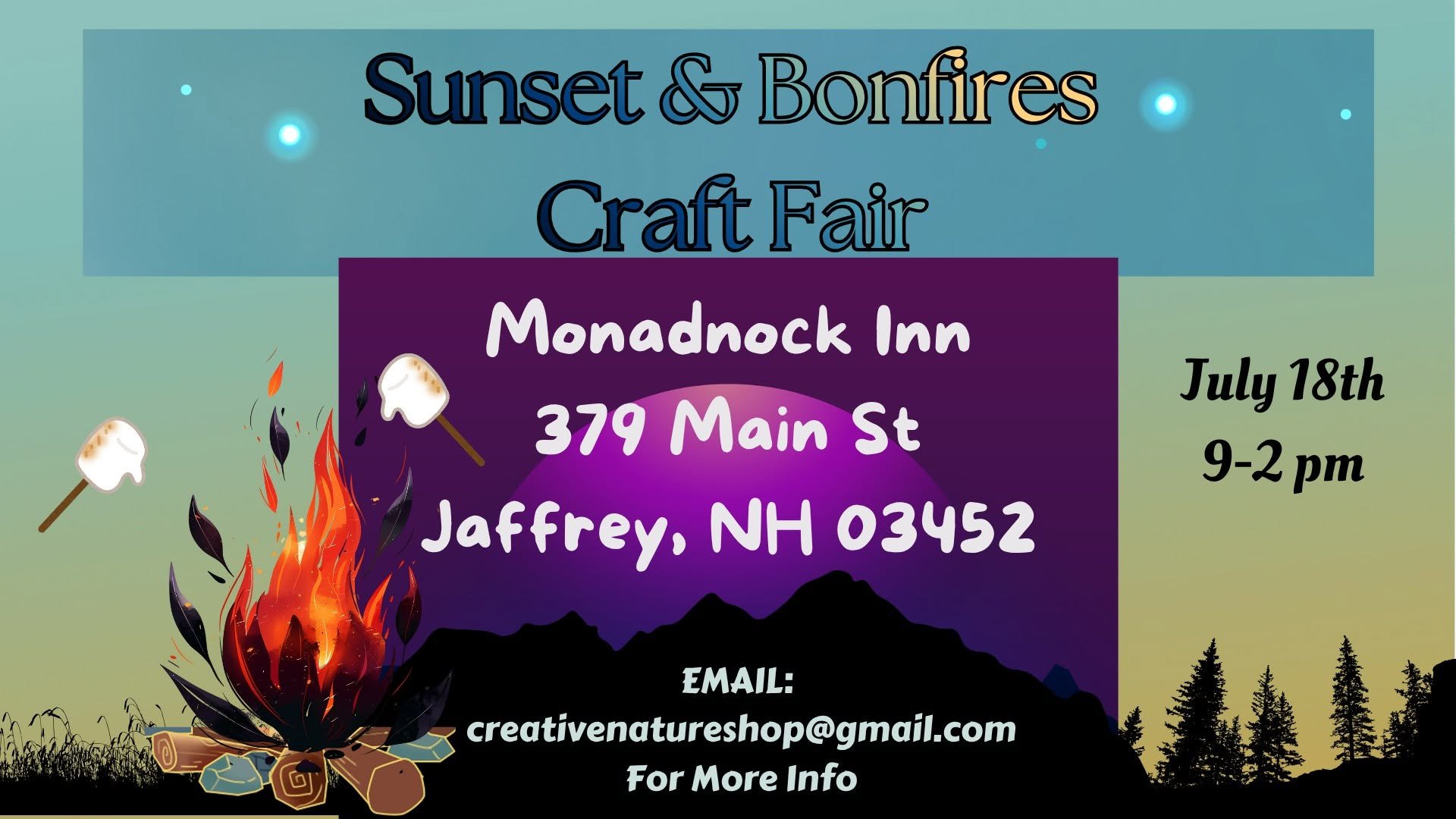 Sunset & Bonfires Craft Fair