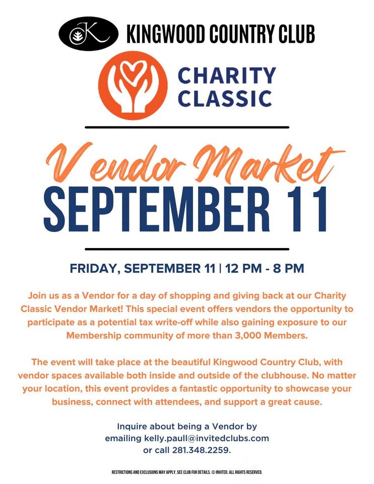 Charity Classic Vendor Market