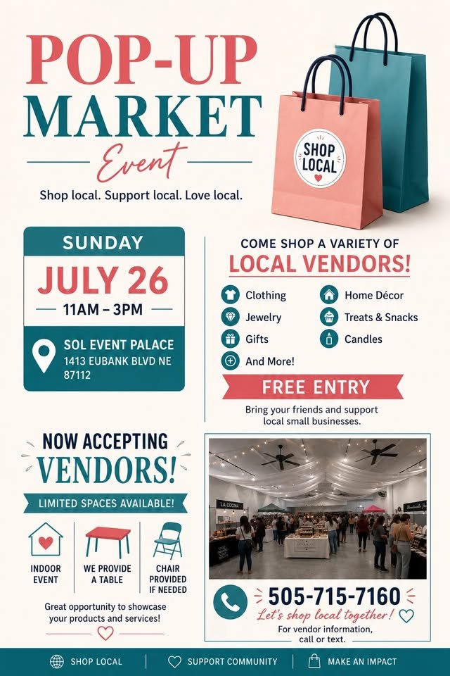 Pop-Up Market - Summer Shopping Stroll
