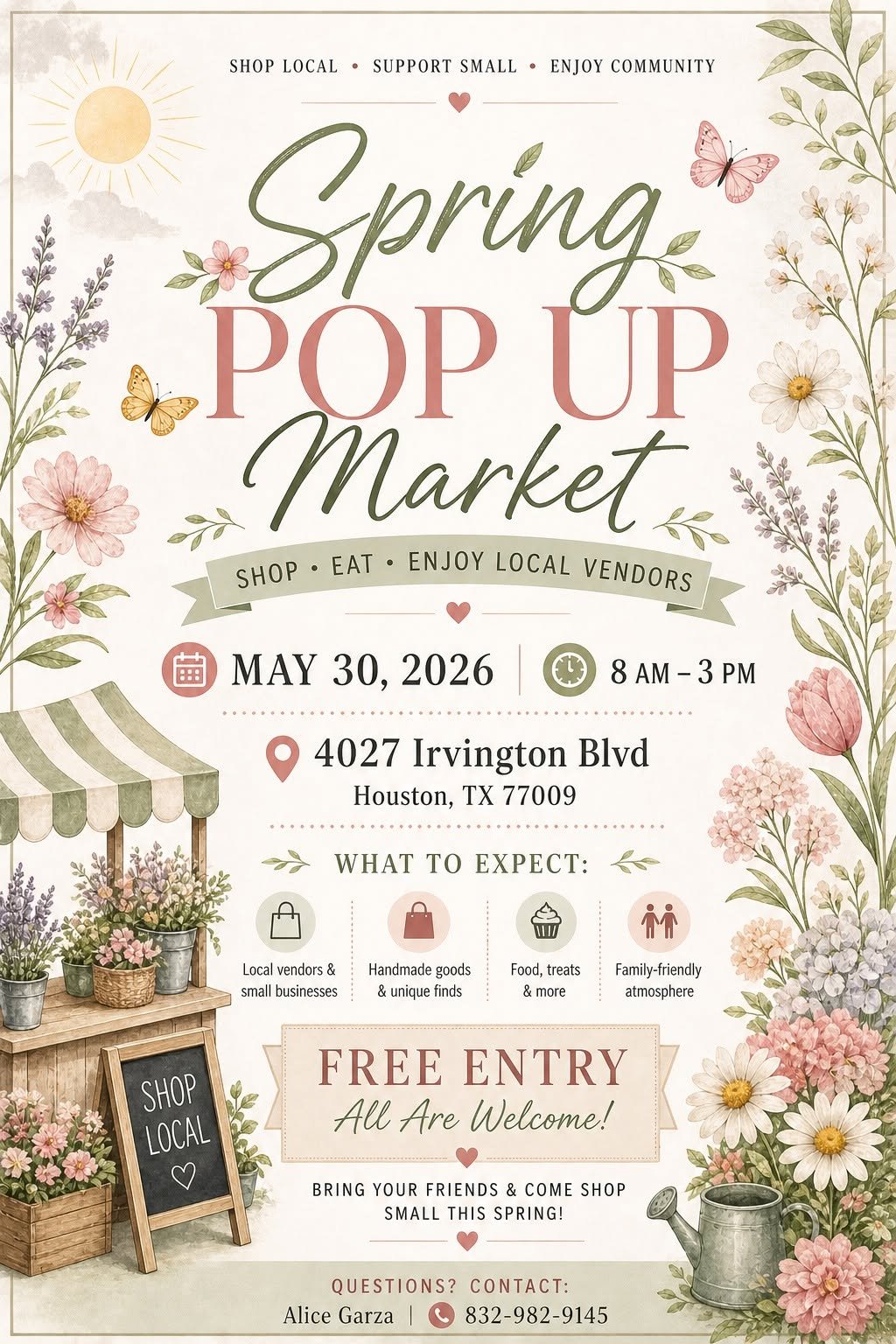 Spring POP up Market