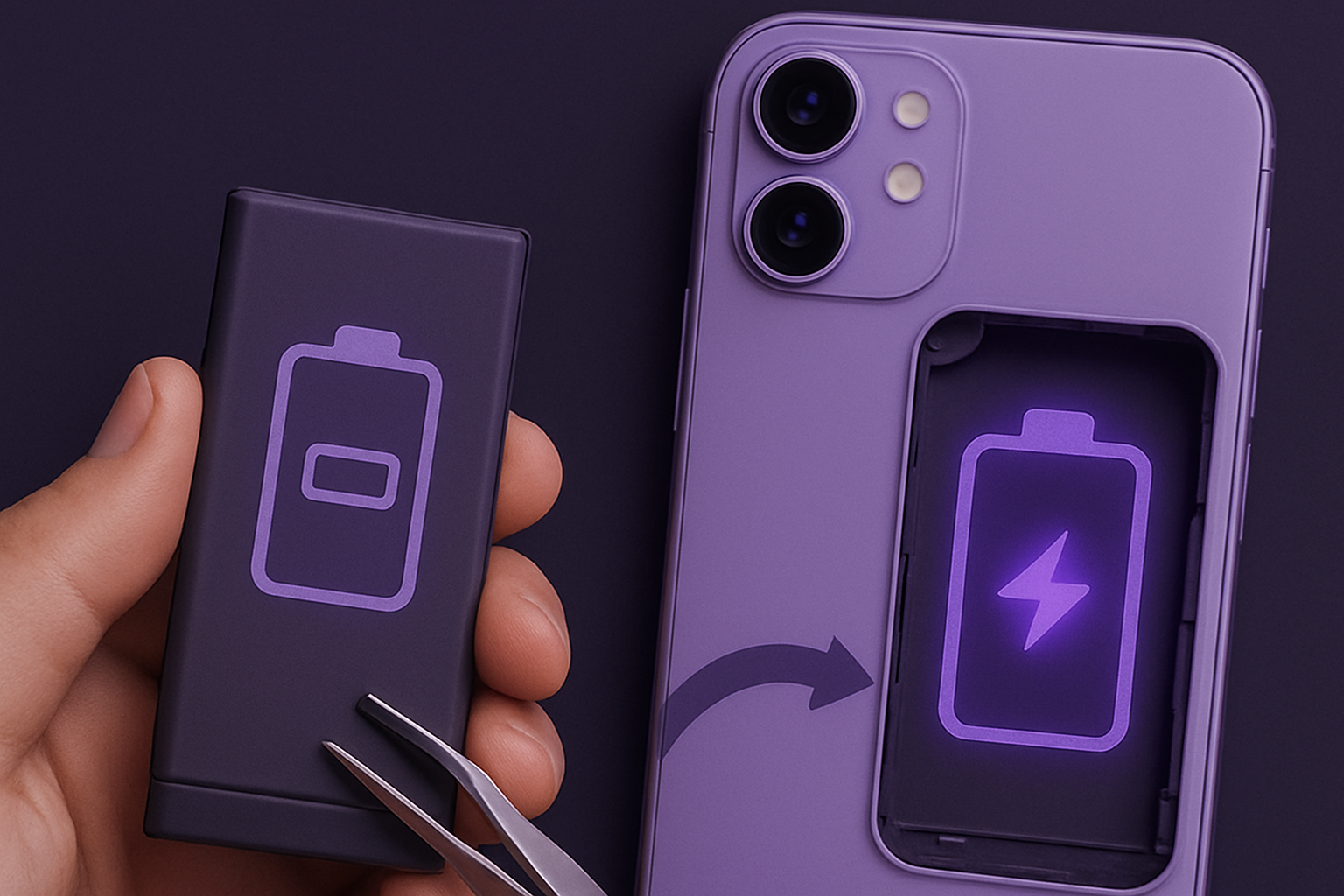 تغيير بطارية