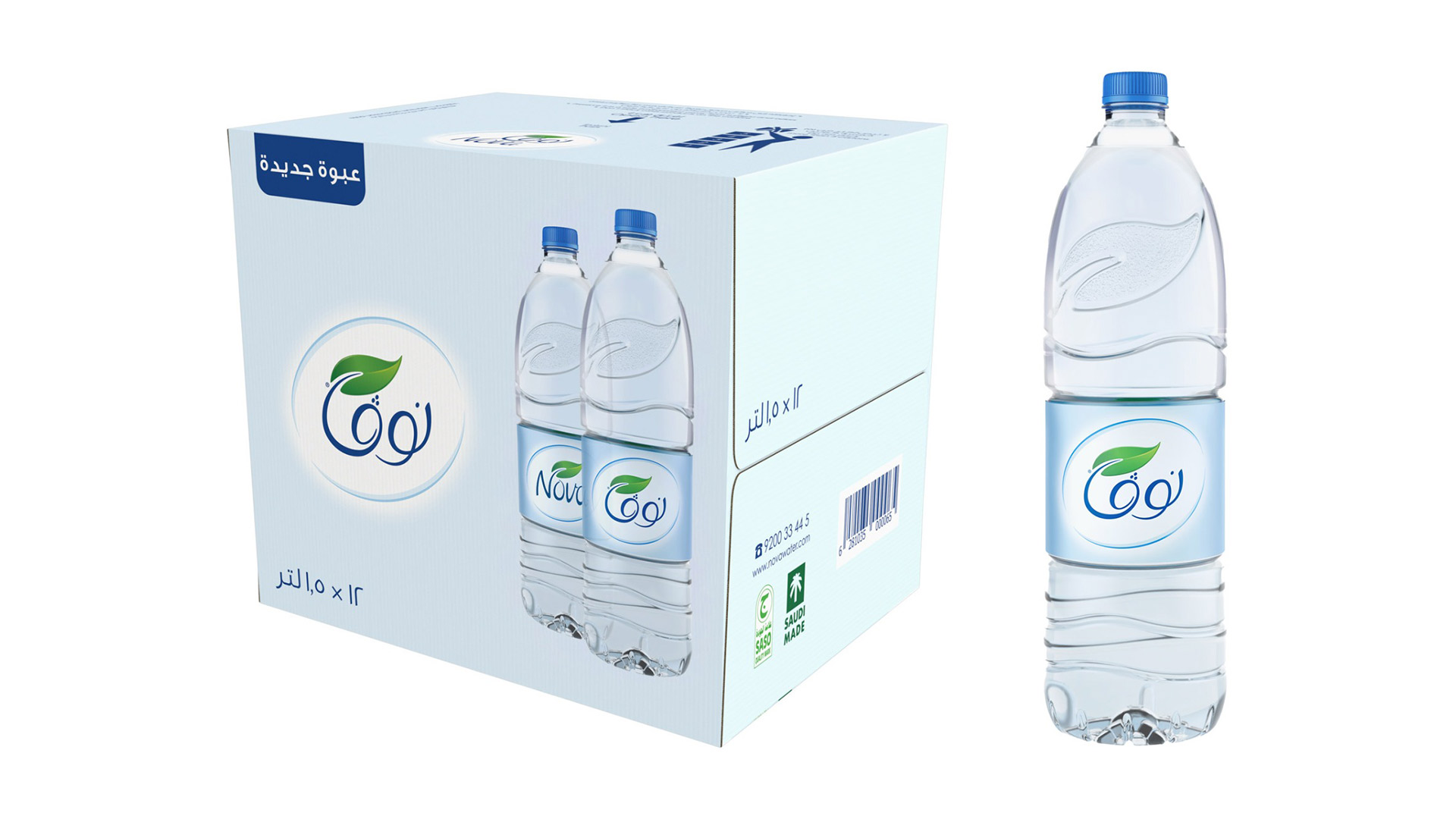 مياه نوڤا 1.5 لتر – 12 حبة