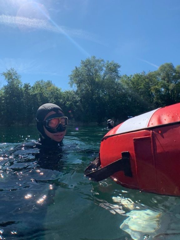 freeezing but fun dive