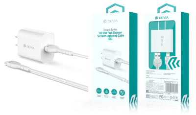 Smart Series QC 18W Fast Charger Set With Lightning Cable(US)