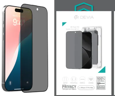 Van Series Full Screen Privacy Tempered Glass(With Assist Tool)