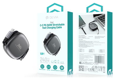 Pro2 C-C PD240W Stretchable Fast Cable(1M)