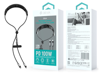Ultra4 Massager+Lanyard C to C PD 100W 3 In 1 Cable