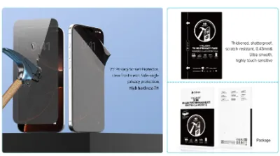 Ultra Intelligent 7H HD Privacy Flex Tempered Glass Front Film(0.43mm)(10PCS)