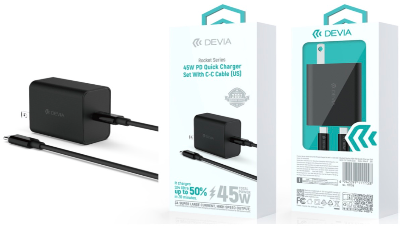 Rocket Series 45W PD Quick Charger Set With C-C Cable (US) para SAMSUNG
