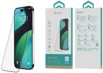 Van Series Full Screen Anti-Static Twice-Tempered Glass