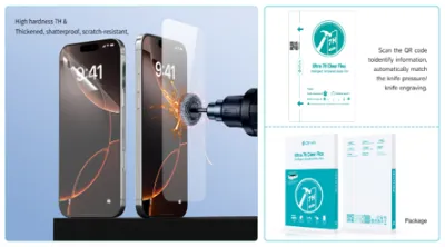 Ultra Intelligent 7H Clear Flex Tempered Glass Front Film(0.38mm)(20PCS)