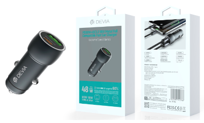 Extreme Speed Series PD30W+QC3.0 18W Metal Full Compatible Fast Car Charger