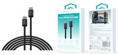 Gracious Series C To C PD 60W Fast Cable(3A,1M)