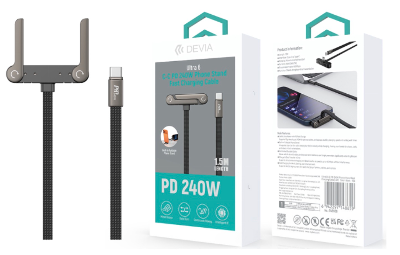 Ultra6 C-C PD 240W Phone Stand Fast Charging Cable(1.5M)
