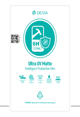 Ultra Intelligent UV Matte Protective Front Film (8'') (0.19mm) (20PCS)