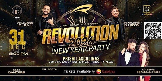 Revolution 2026 Techno Bollywood New Year Party