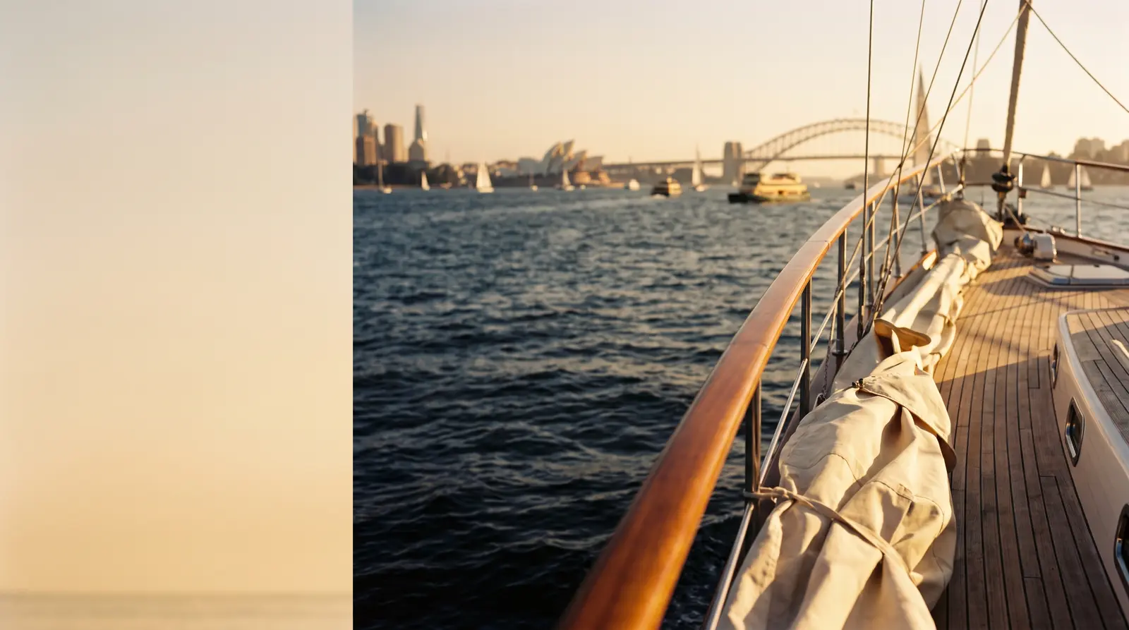 Sydney Harbour full of boats on Australia Day