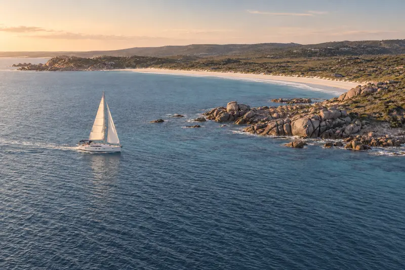 Hazy South West Coast Sail