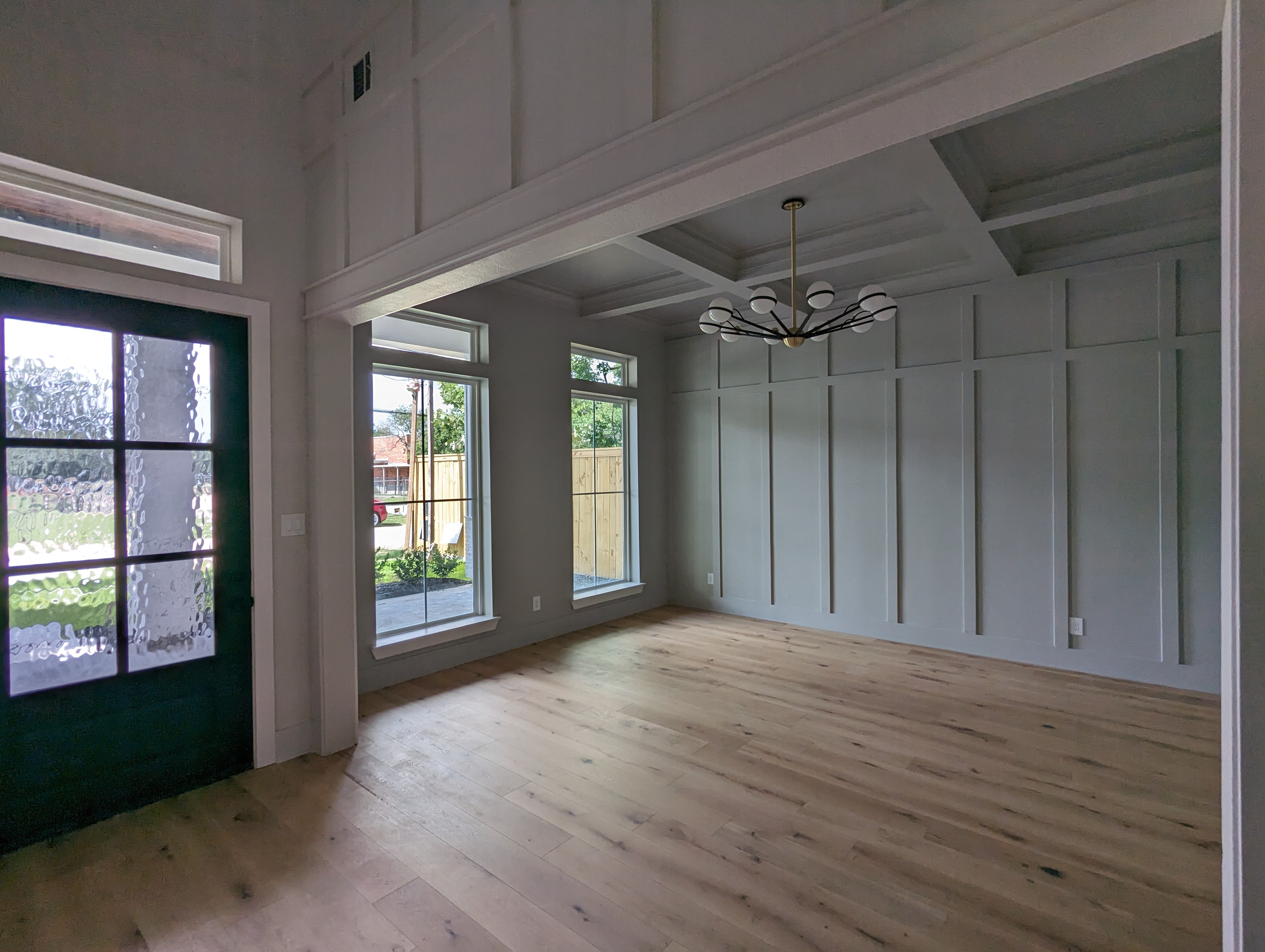 Entryway and dining area interior