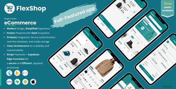 FlexShop - Flutter, Firebase & Stripe-Powered E-commerce App