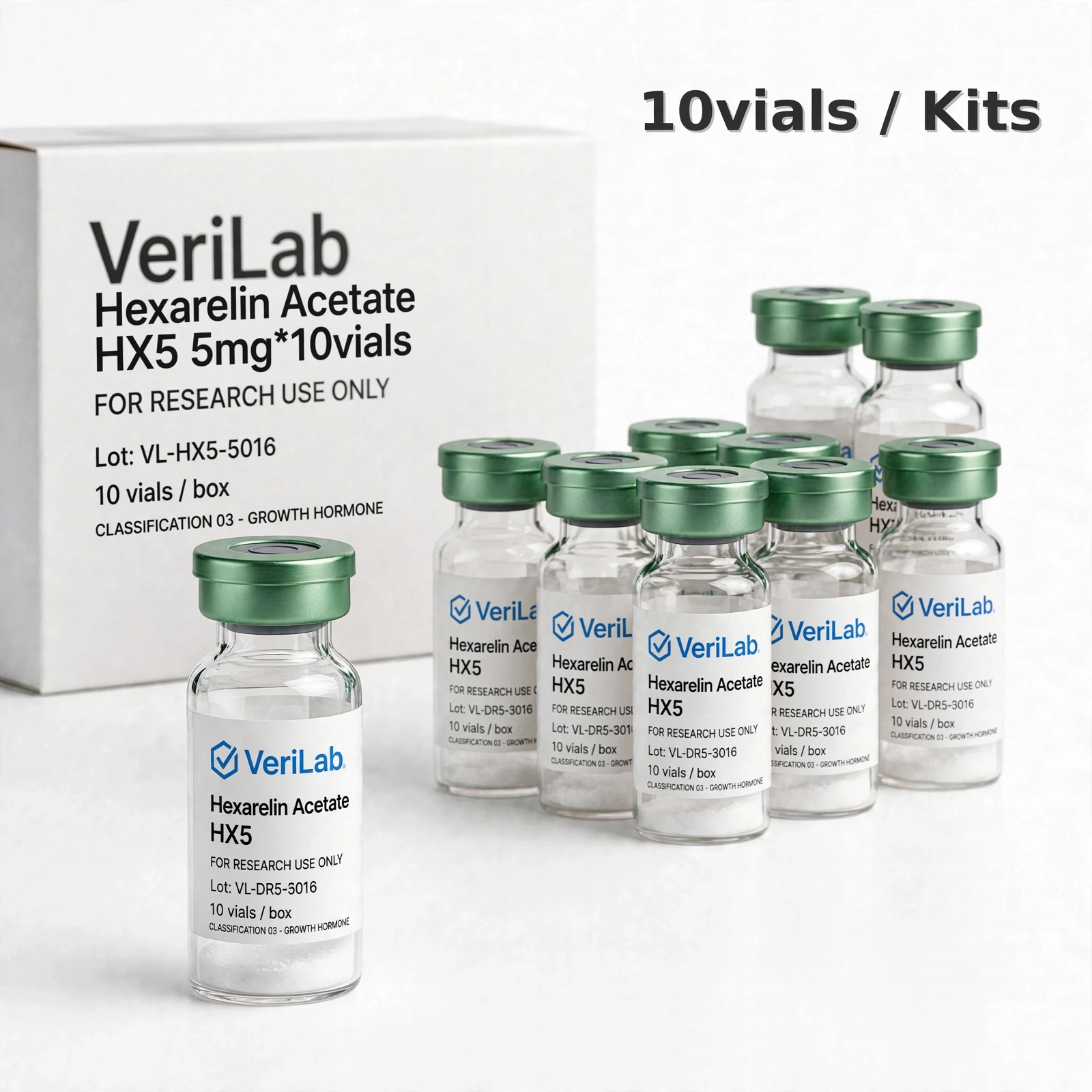 Hexarelin Acetate 10vials