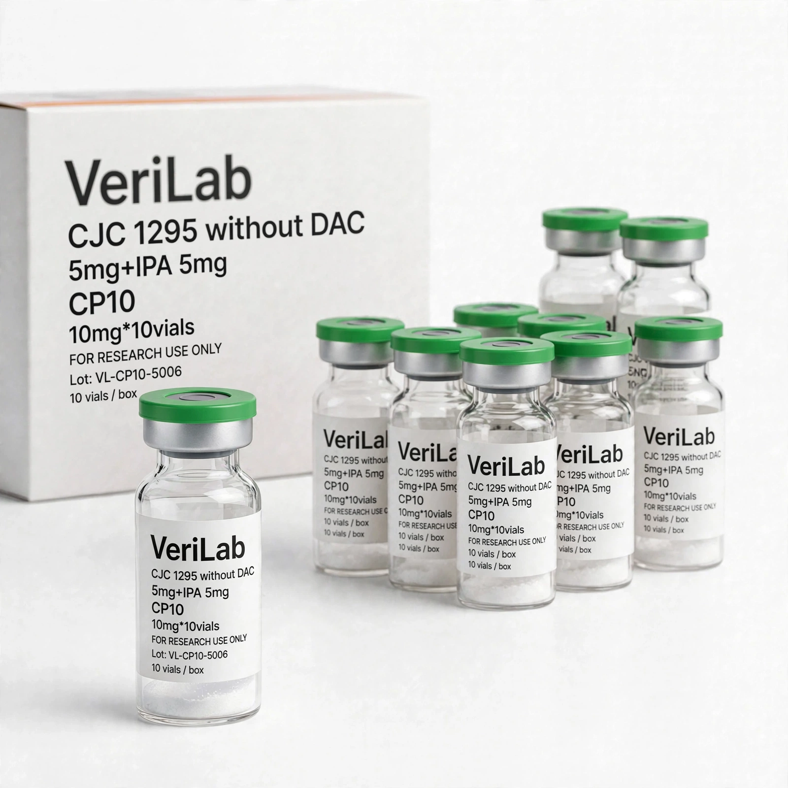 CJC1295(without DAC)5mg+IPA5mg 10vials