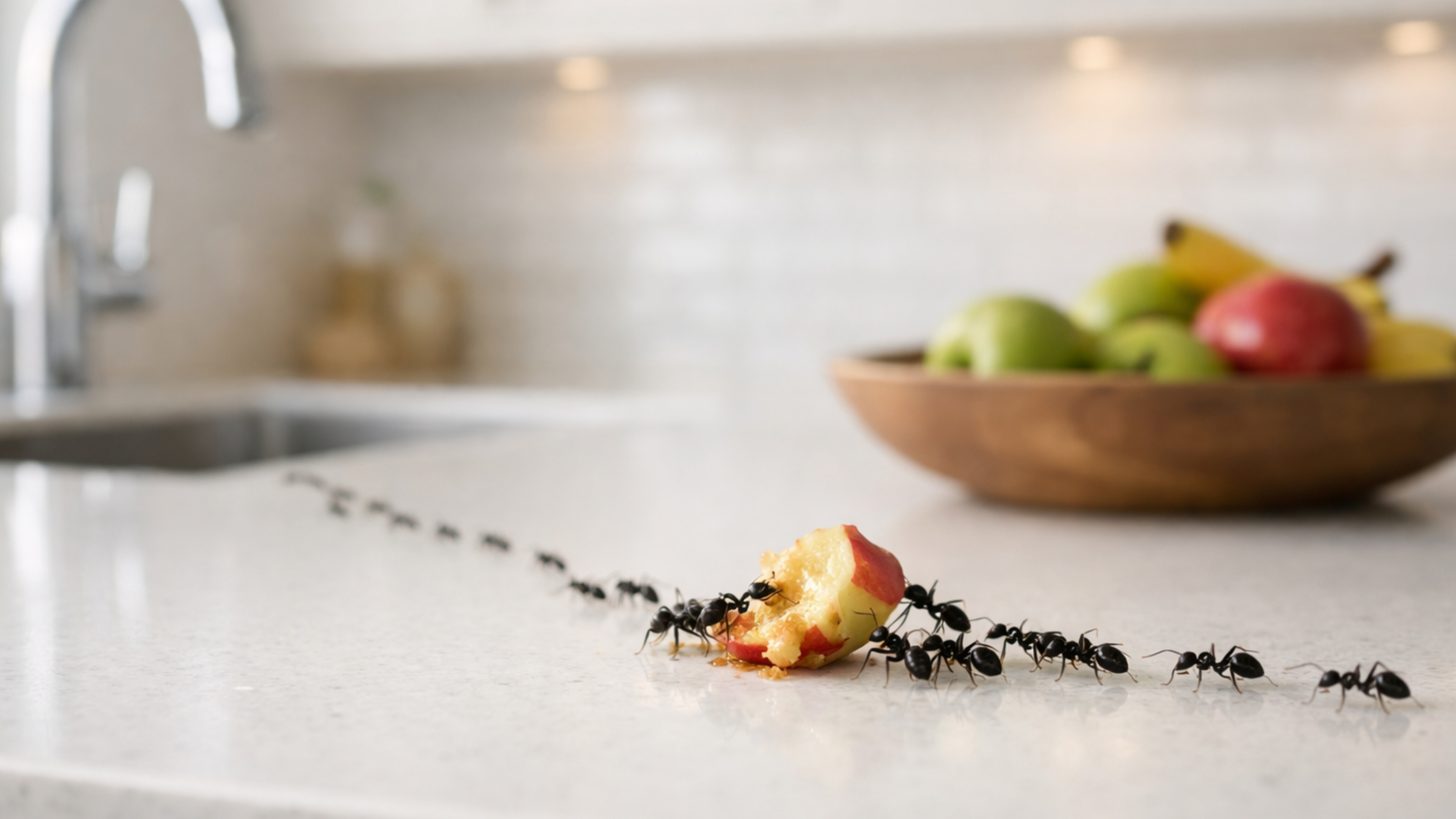 Ant activity in a kitchen — advanced Verminator ant control