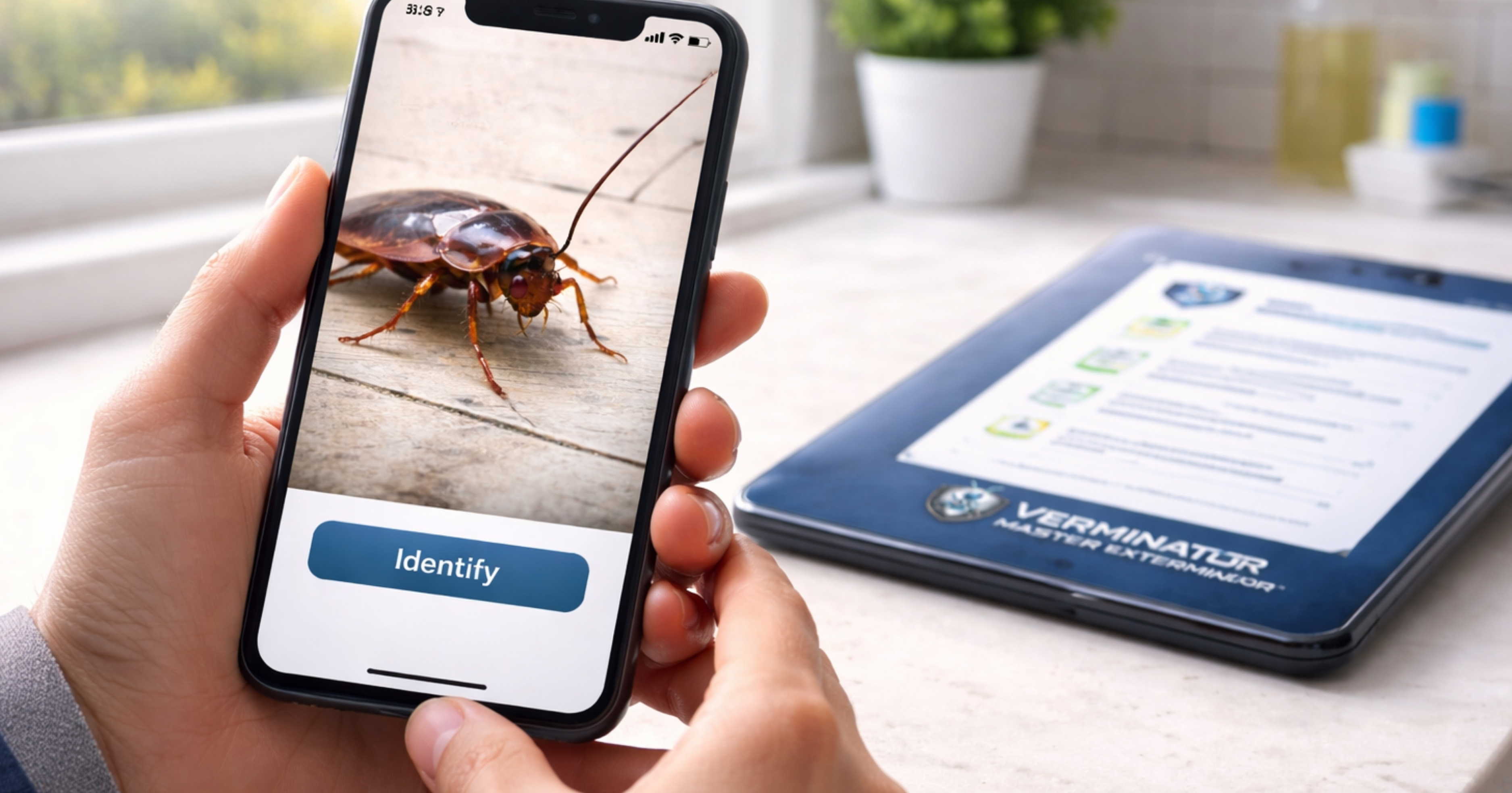 Upload a pest photo for AI-assisted identification and next-step guidance — Verminator