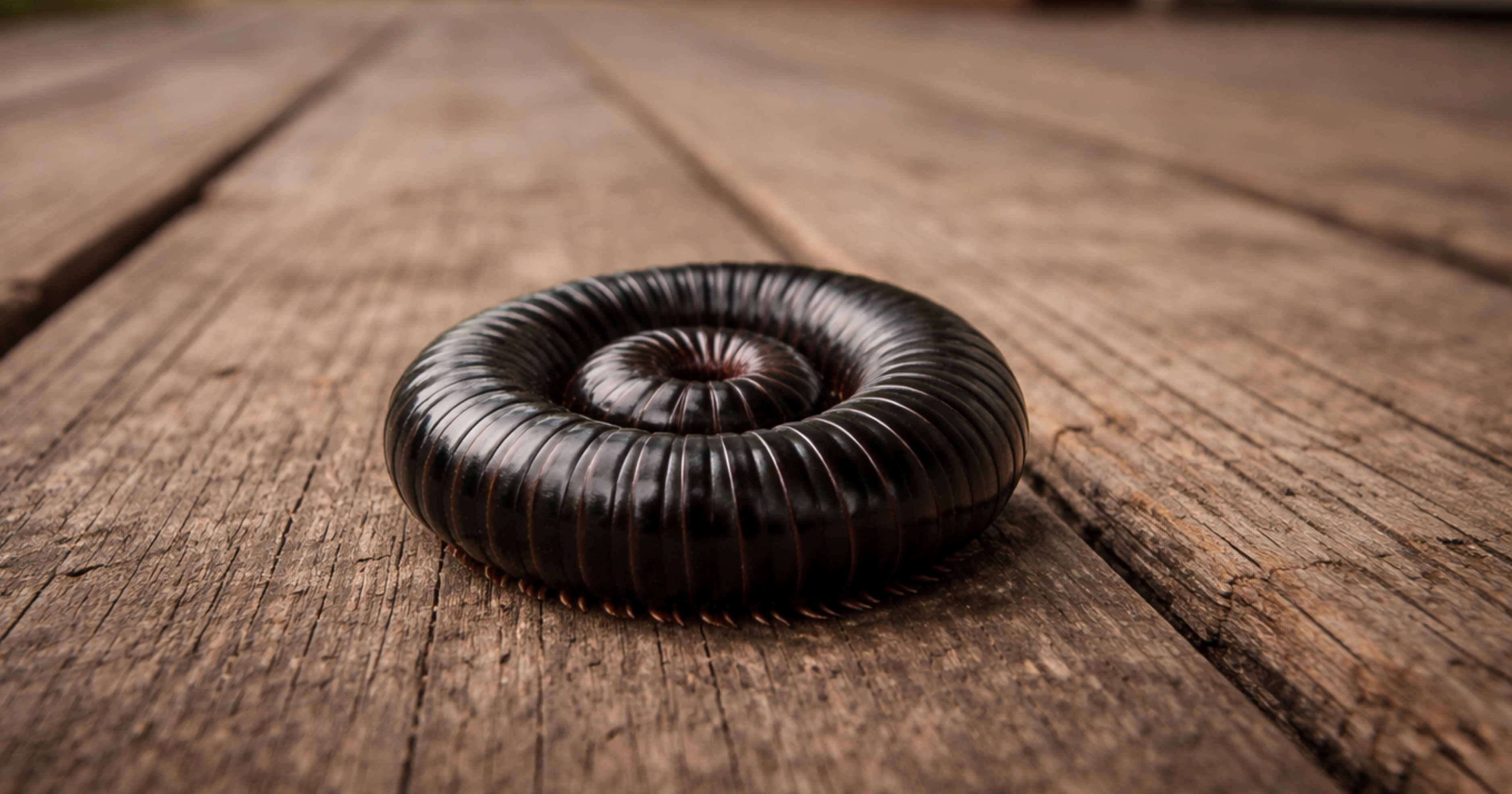 Garden or black millipede — dark cylindrical diplopod; rain-driven invasions and barrier control in South Africa