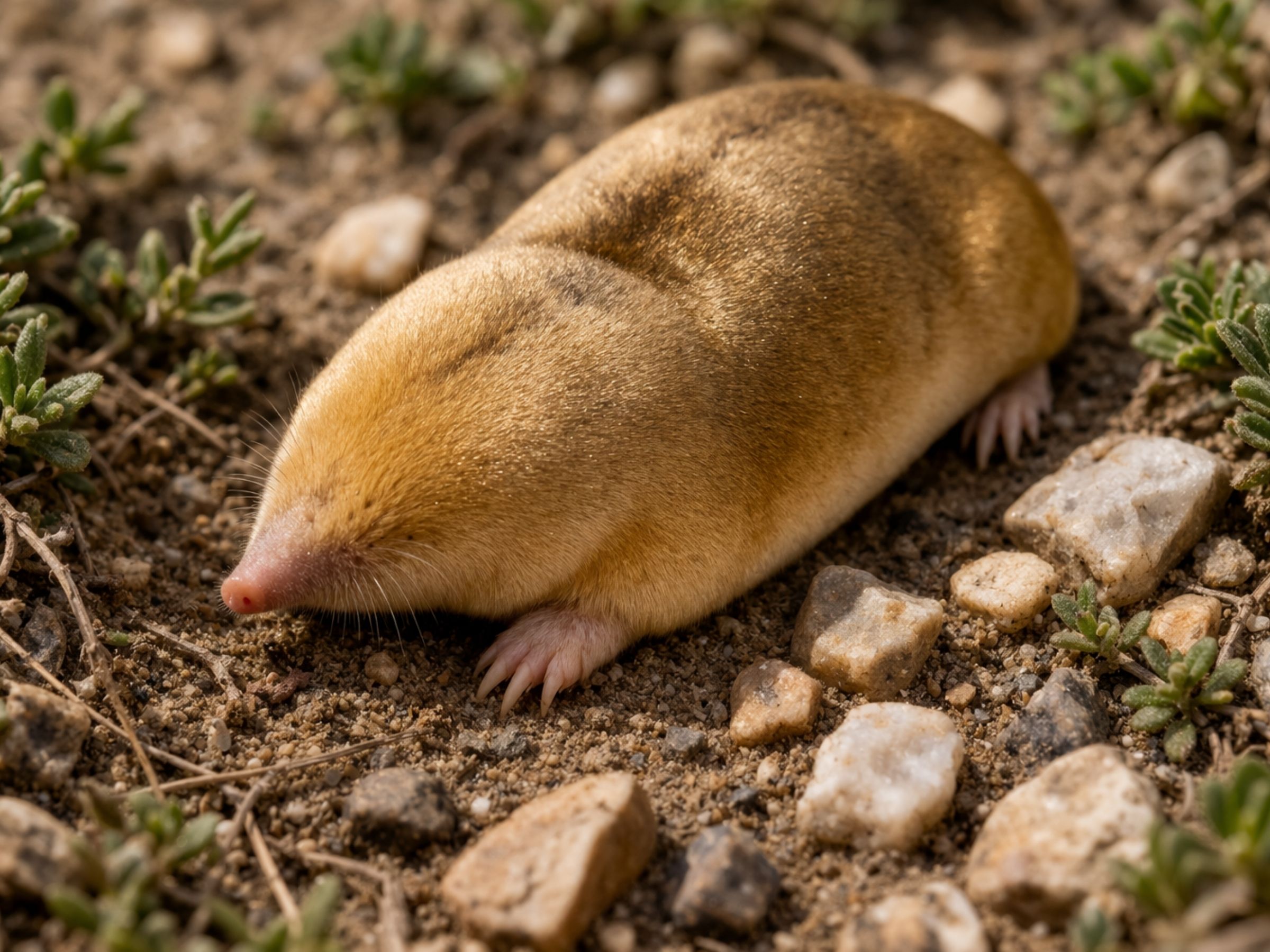 Cape golden mole (Chrysochloris asiatica) — identification reference