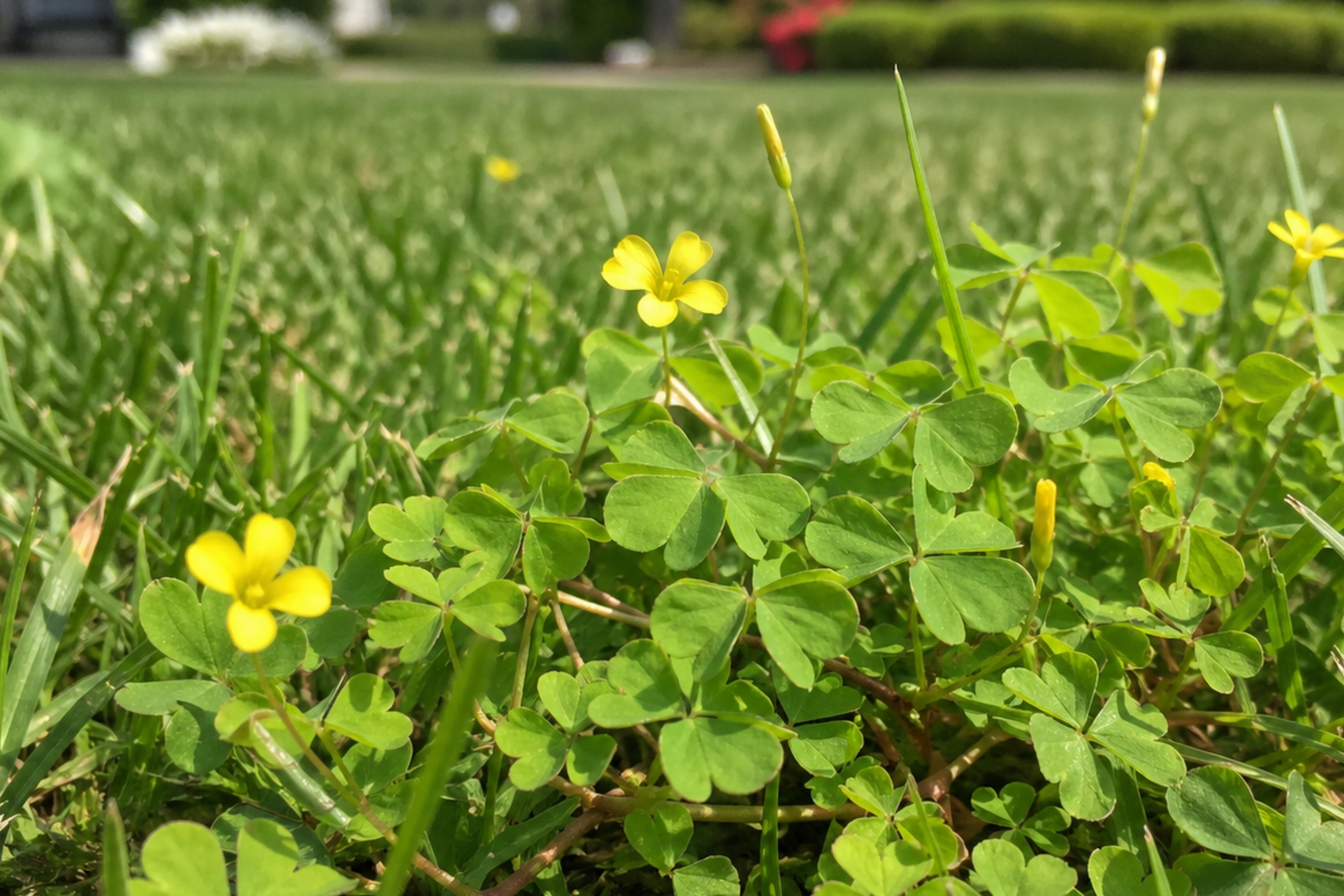 Creeping woodsorrel (Oxalis corniculata) specimen