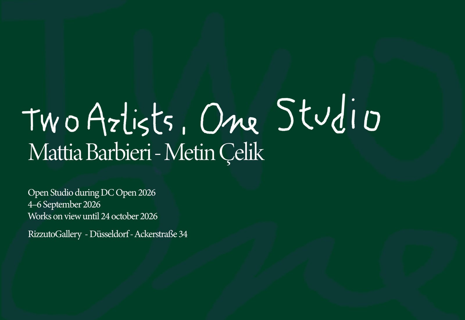 Two Artists, One Studio