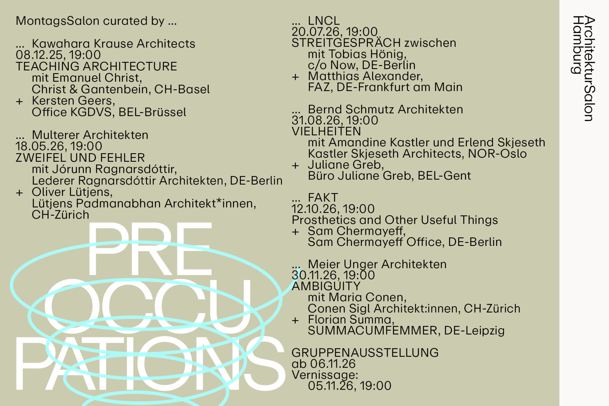 PREOCCUPATIONS