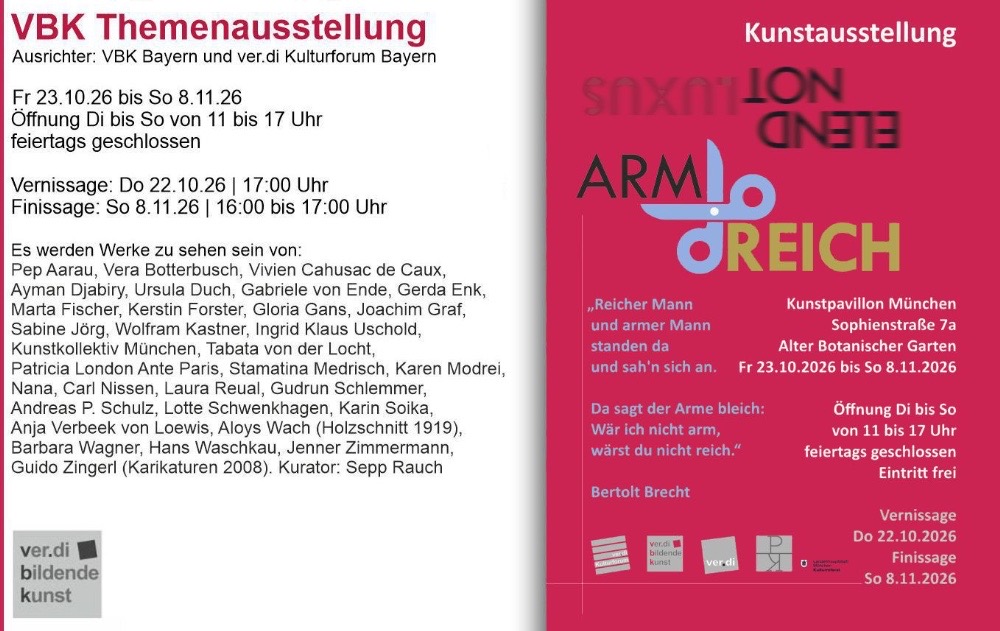 Themenausstellung ver.di Kulturforum 2026