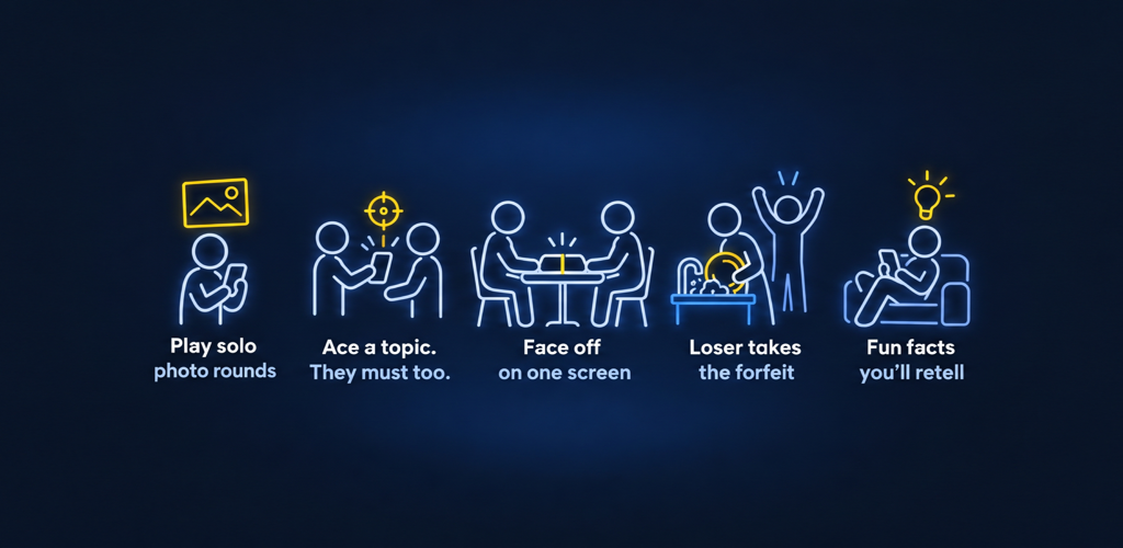 Touché Duo: 2 Player Trivia mobile game