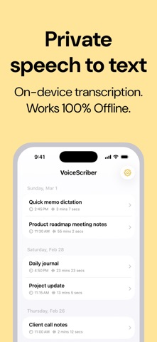 VoiceScriber AI: Offline Notes screenshot 1